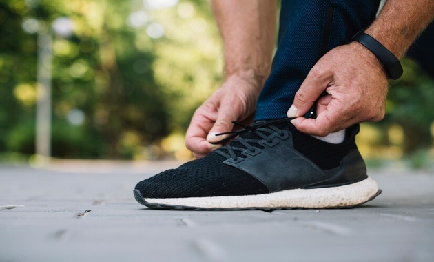 air dry shoes after washing blue joggers