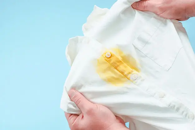 why white shirts turn yellow