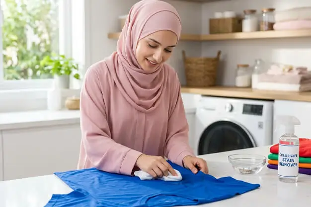 how to remove sweat stains from colored clothes without fading