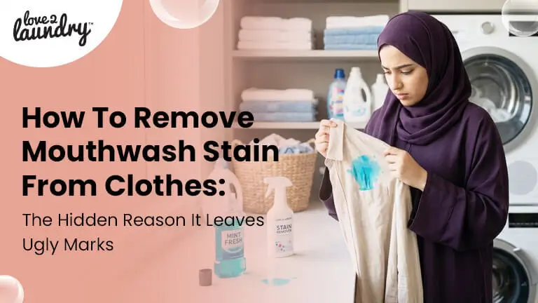 remove mouthwash stain from clothes