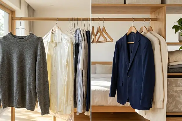 storing clothes incorrectly after washing